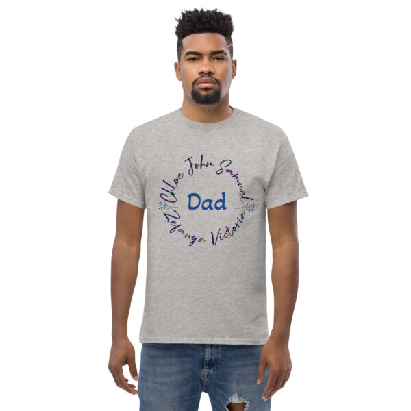 Dad's classic tee with kid name - Image 8