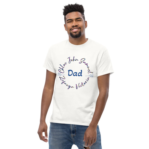 Dad's classic tee with kid name - Image 11