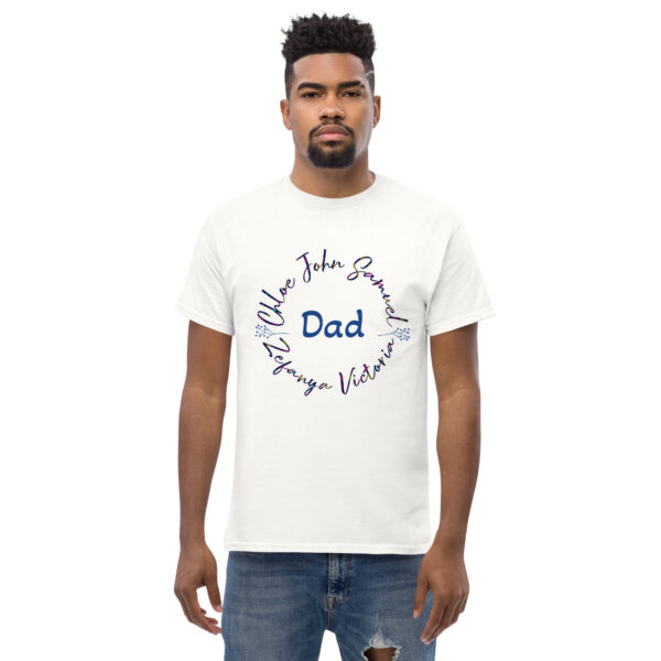 Dad's classic tee with kid name - Image 10